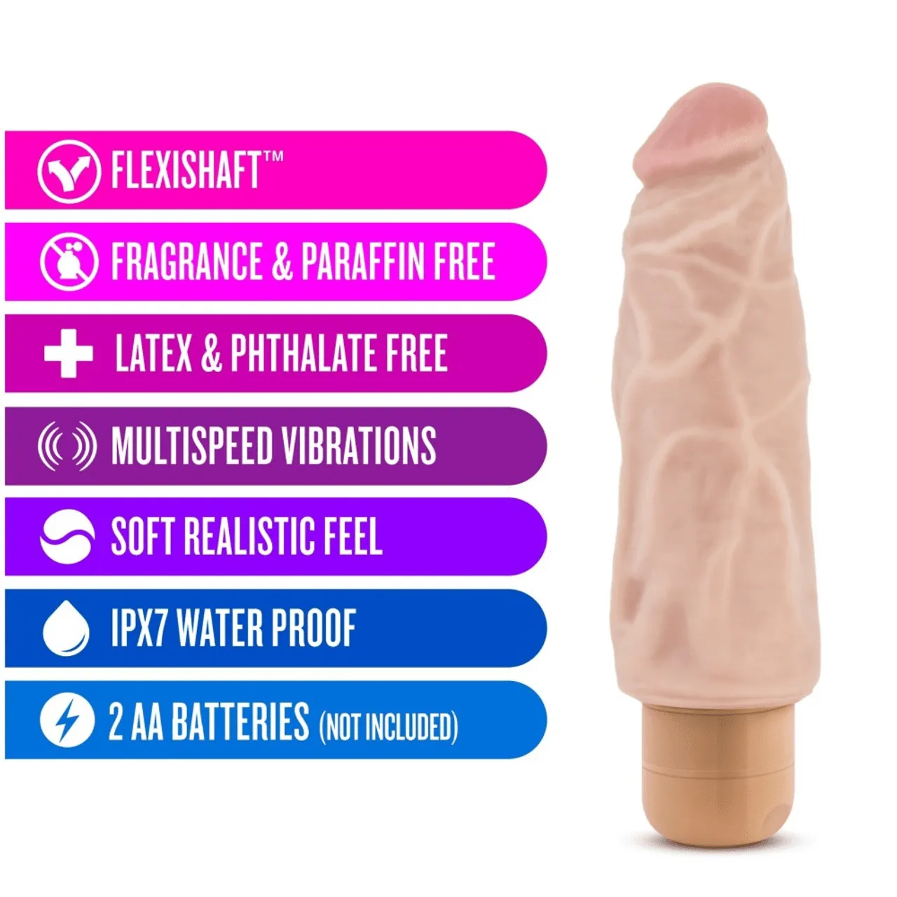 Blush Dr. Skin 7 Cock Vibe 9