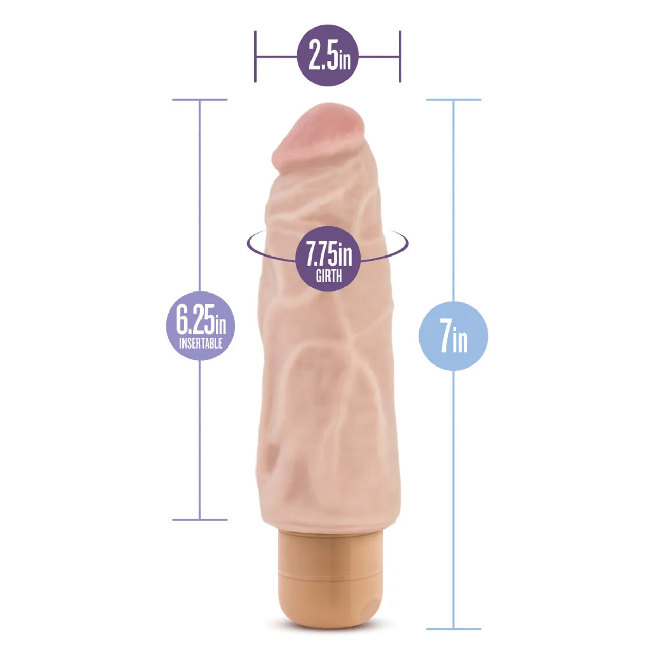 Blush Dr. Skin 7 Cock Vibe 9