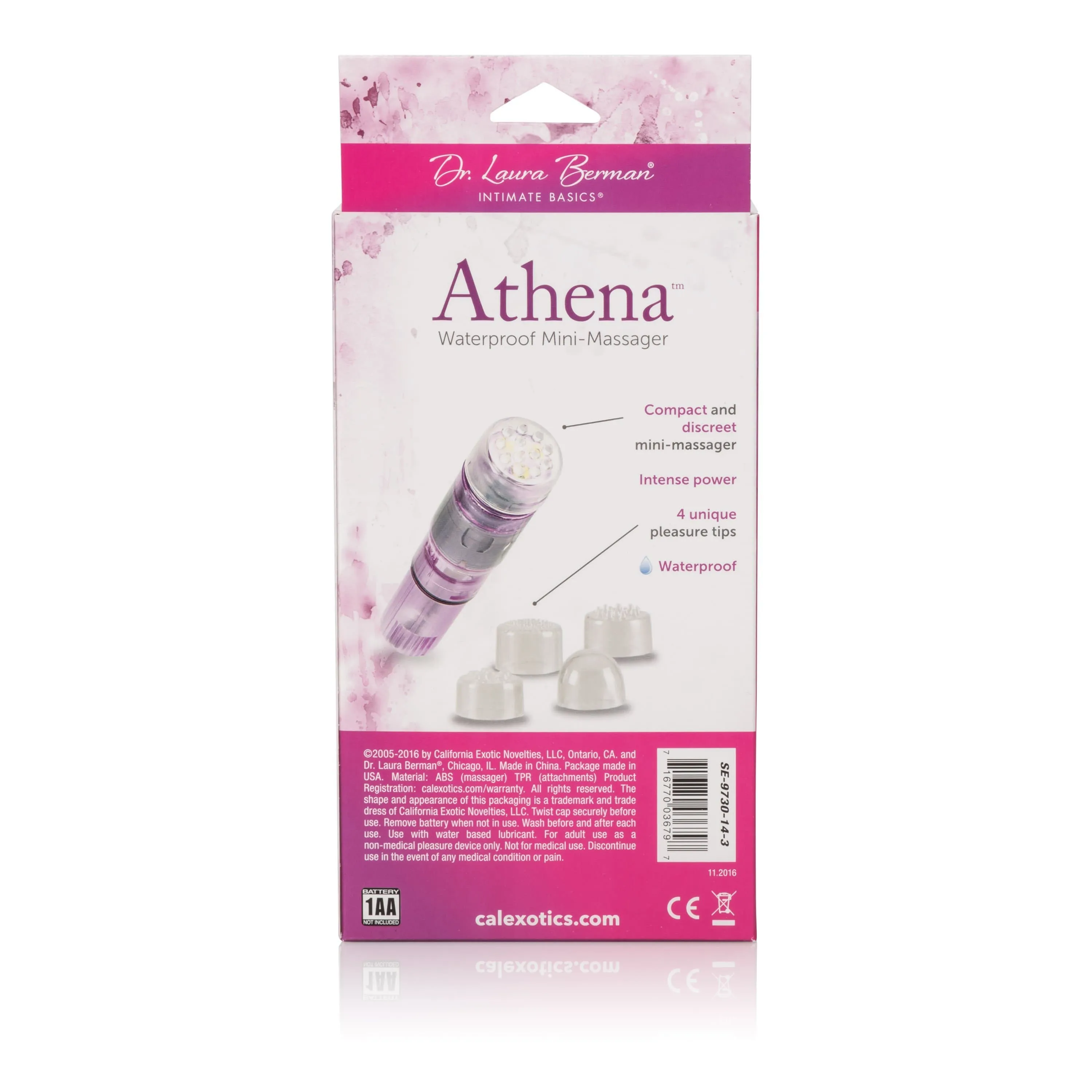 California Exotics - Dr. Laura Berman Athena Waterproof Mini Clit Massager (Purple)