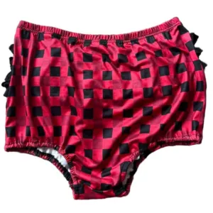 Christmas Little Bear Black & Red Bloomer Shorts