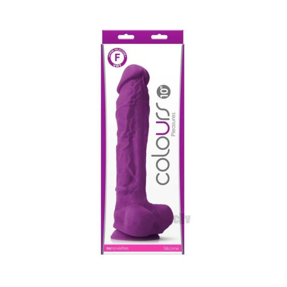 Colours Pleasures 10 Dildo - Purple