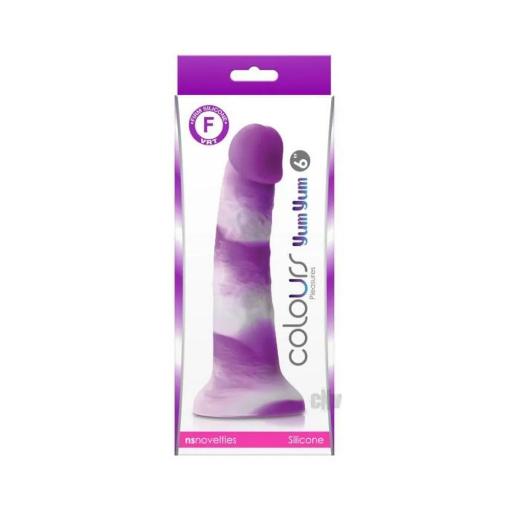 Colours Pleasures Yum Yum 6 Dildo - Purple