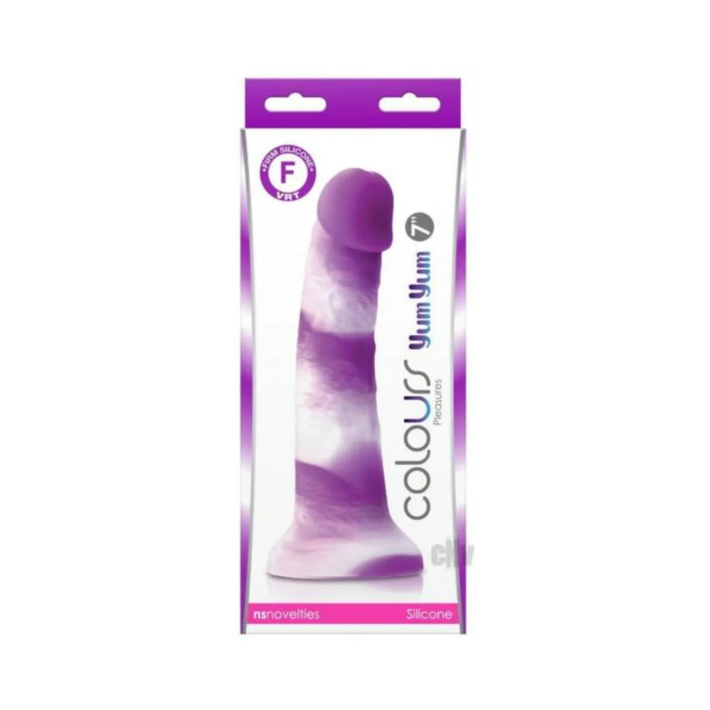 Colours Pleasures Yum Yum 7 Dildo - Purple