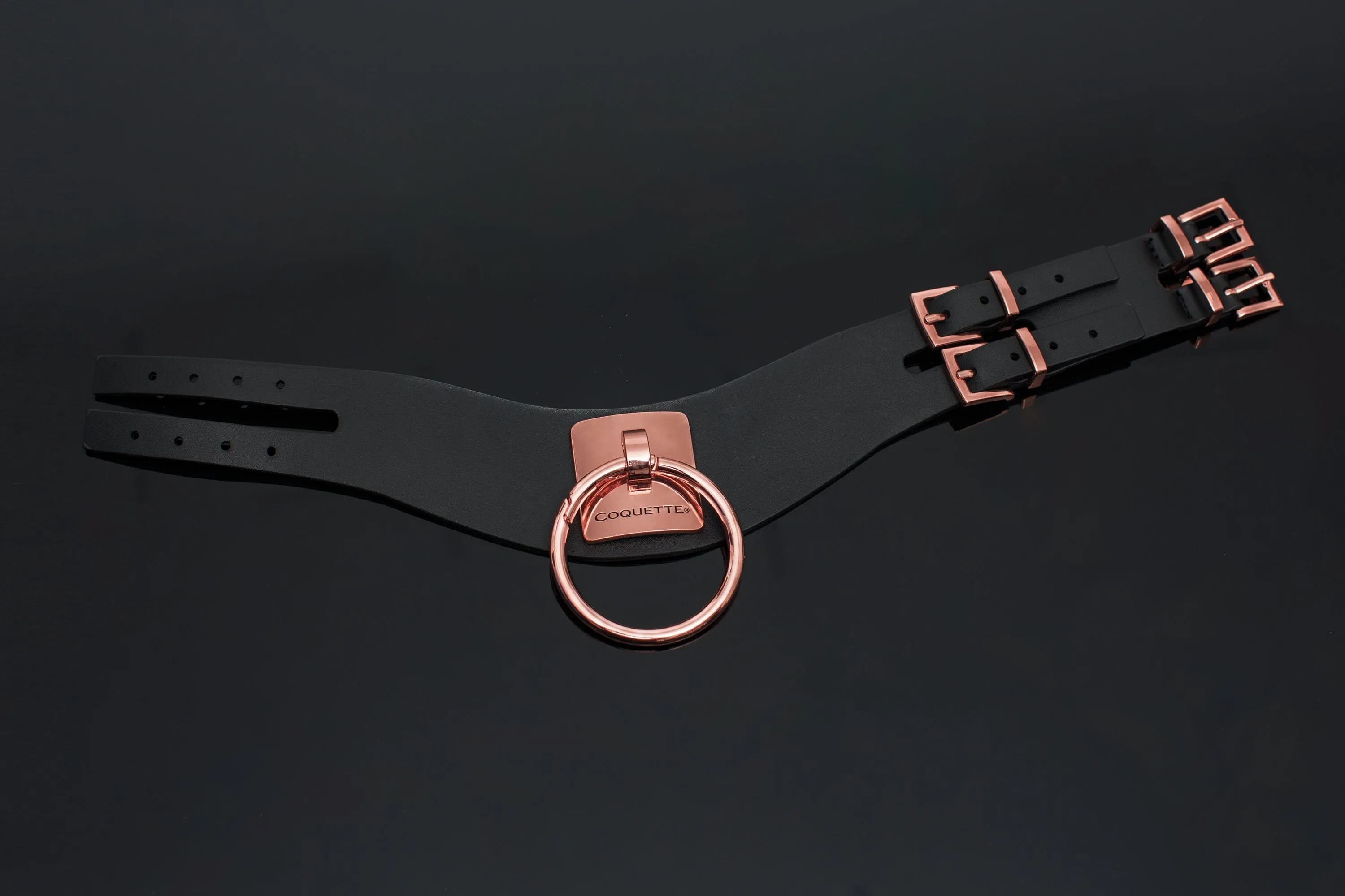 Coquette Vegan Leather Black Collar