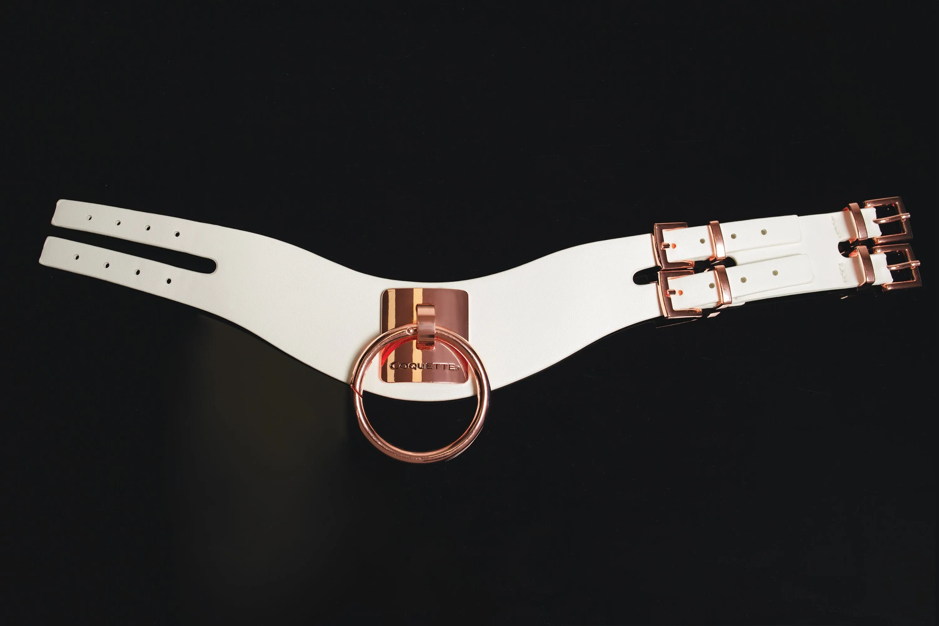 Coquette Vegan Leather White Collar