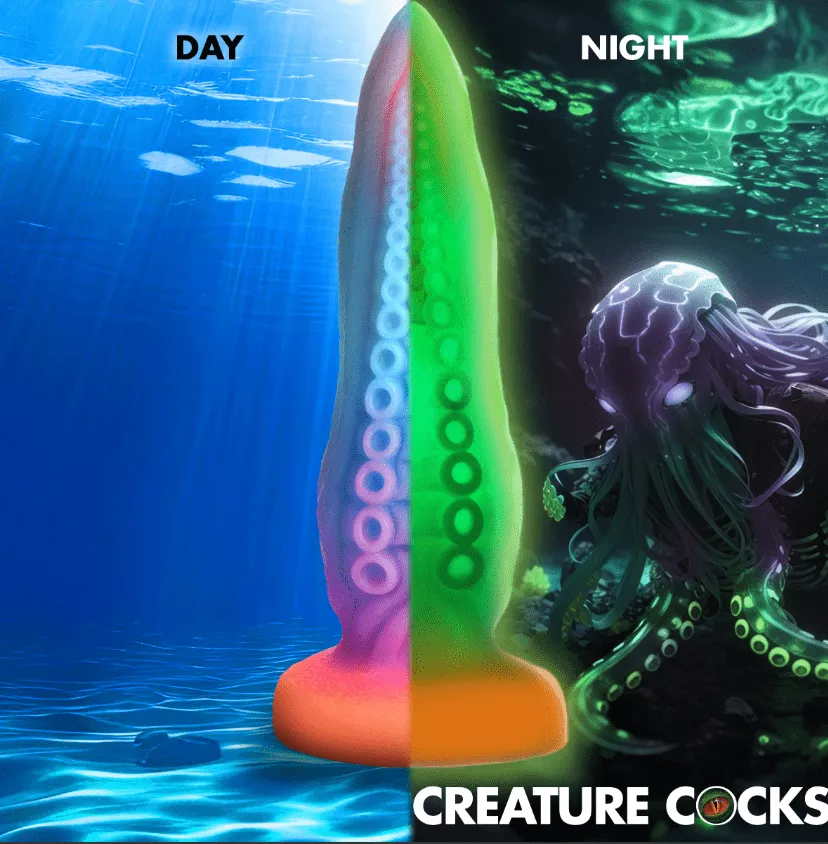 Creature Cocks Tenta-Cock Glow-In-The-Dark Silicone Dildo