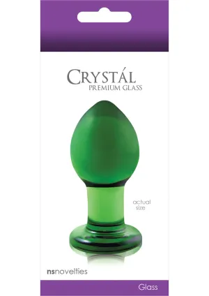Crystal Glass Plug Medium Green(disc)
