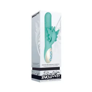Evolved Grand Beaded Butterfly Green