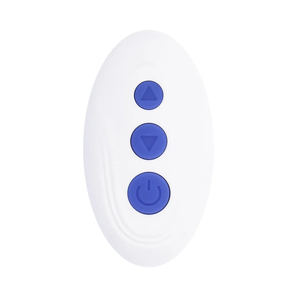 Evolved Lovebirds Rechargeable Silicone Remote-Controlled Dual-Ended Vibrator Blue