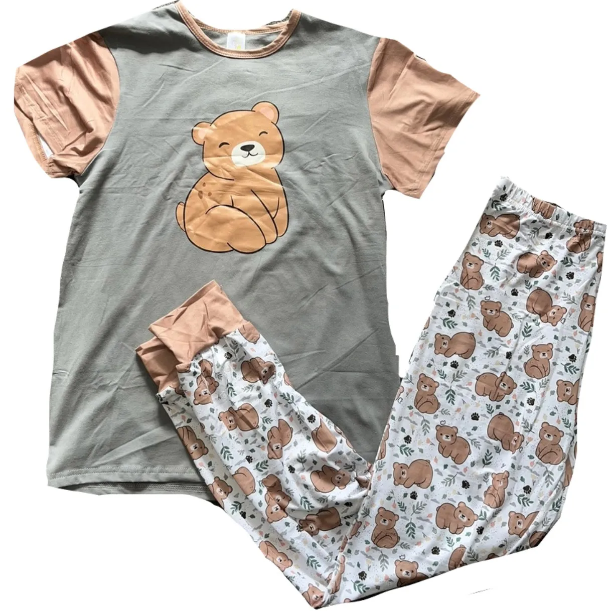 Fall Bear Pajamas Pants