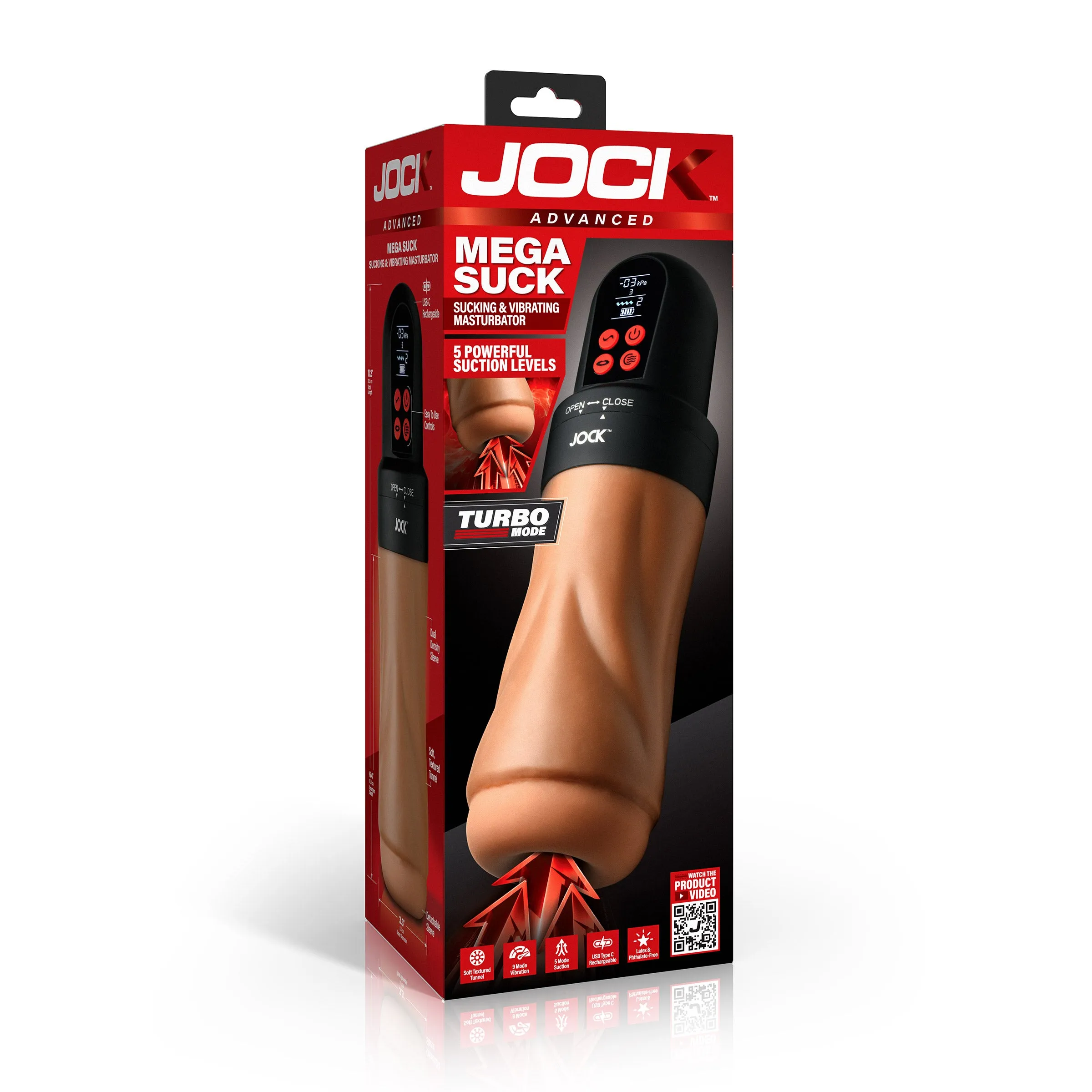 JOCK Sucking & Vibrating Masturbator