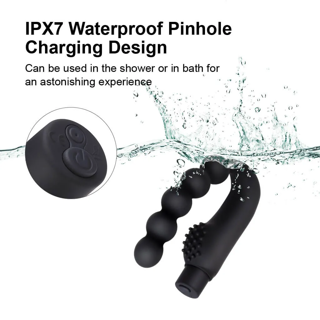 Male Prostate Massage Butt Plug 10 Frequencies Vibrating Sex Toy