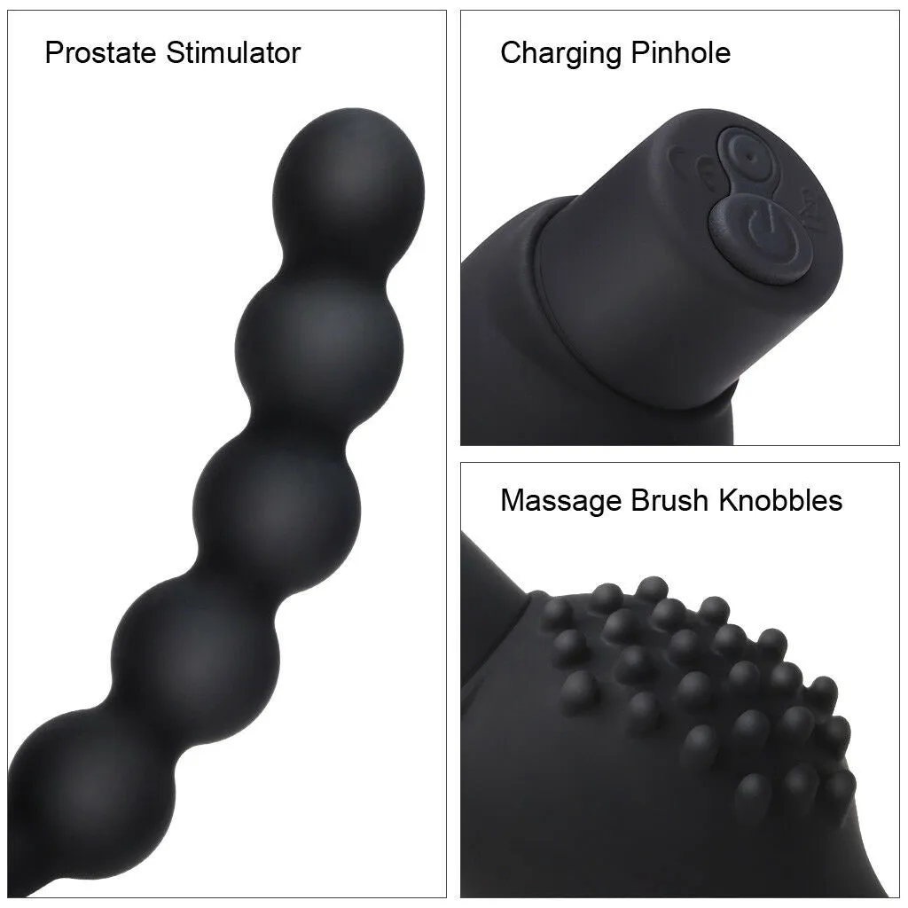 Male Prostate Massage Butt Plug 10 Frequencies Vibrating Sex Toy