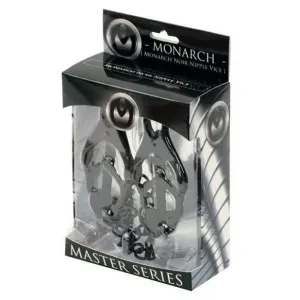 Master Series - Monarch Noir Nipple Vice Nipple Clamps (Black)