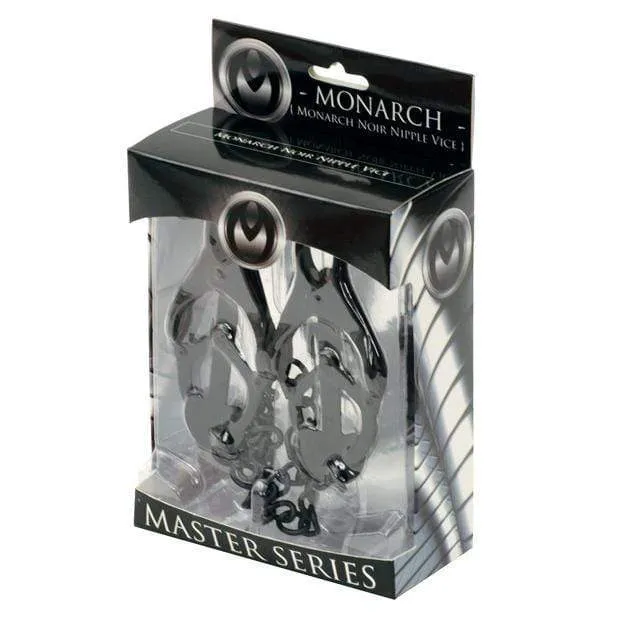 Master Series - Monarch Noir Nipple Vice Nipple Clamps (Black)