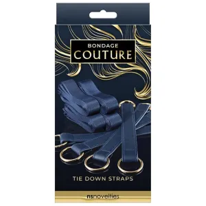 NS Novelties - Bondage Couture Tie Down Straps (Blue)