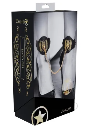 Ouch London Coll Leg Cuffs Blk