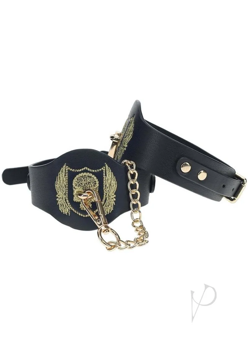 Ouch London Coll Leg Cuffs Blk