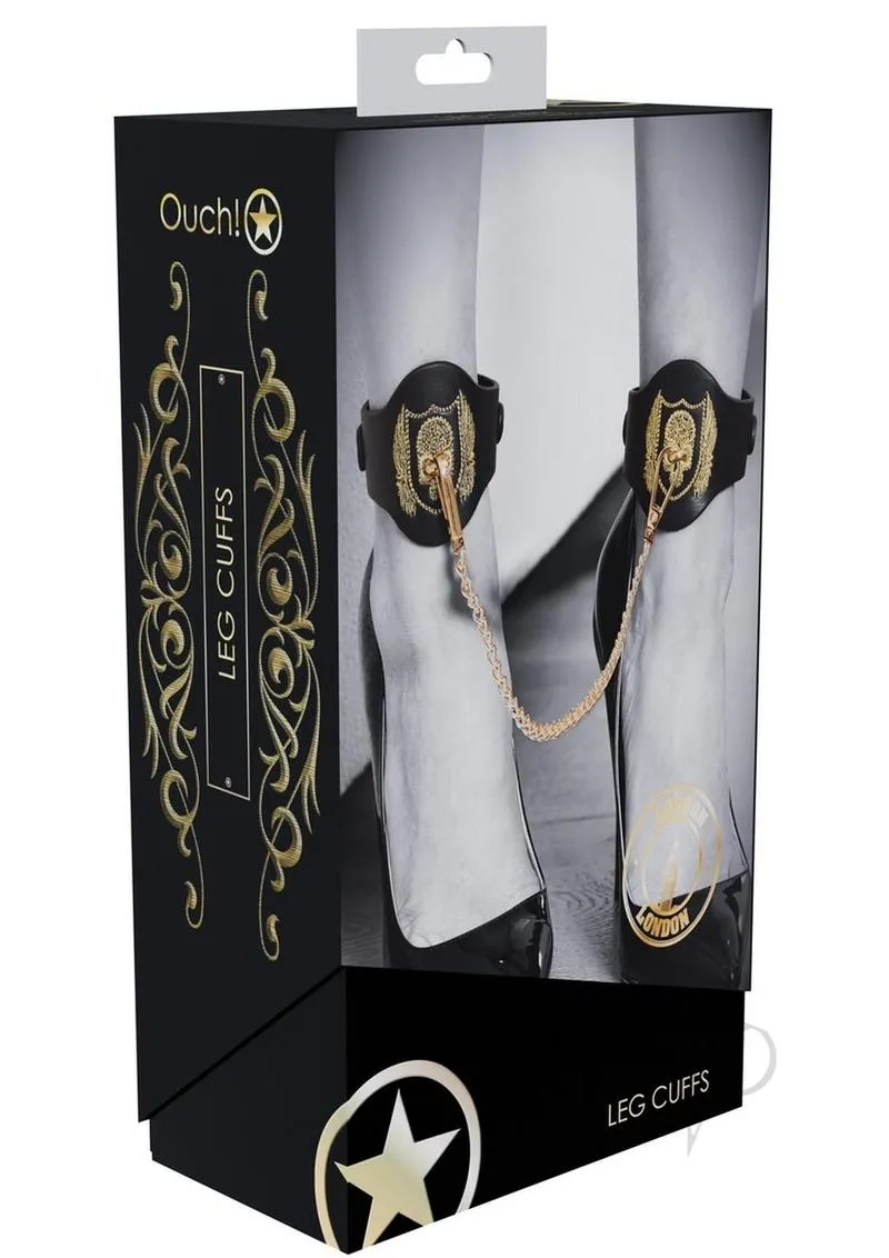 Ouch London Coll Leg Cuffs Blk