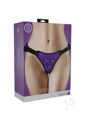 Ouch Metallic Strap On Purple