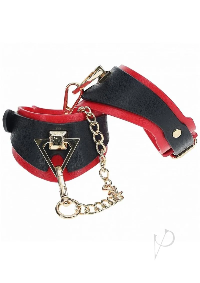 Ouch Milan Coll Handcuffs Blk/red