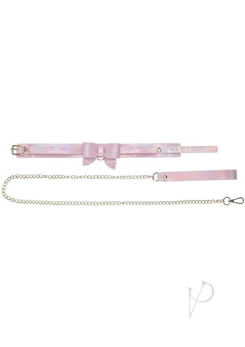 Ouch Paris Coll Collar Leash Pnk