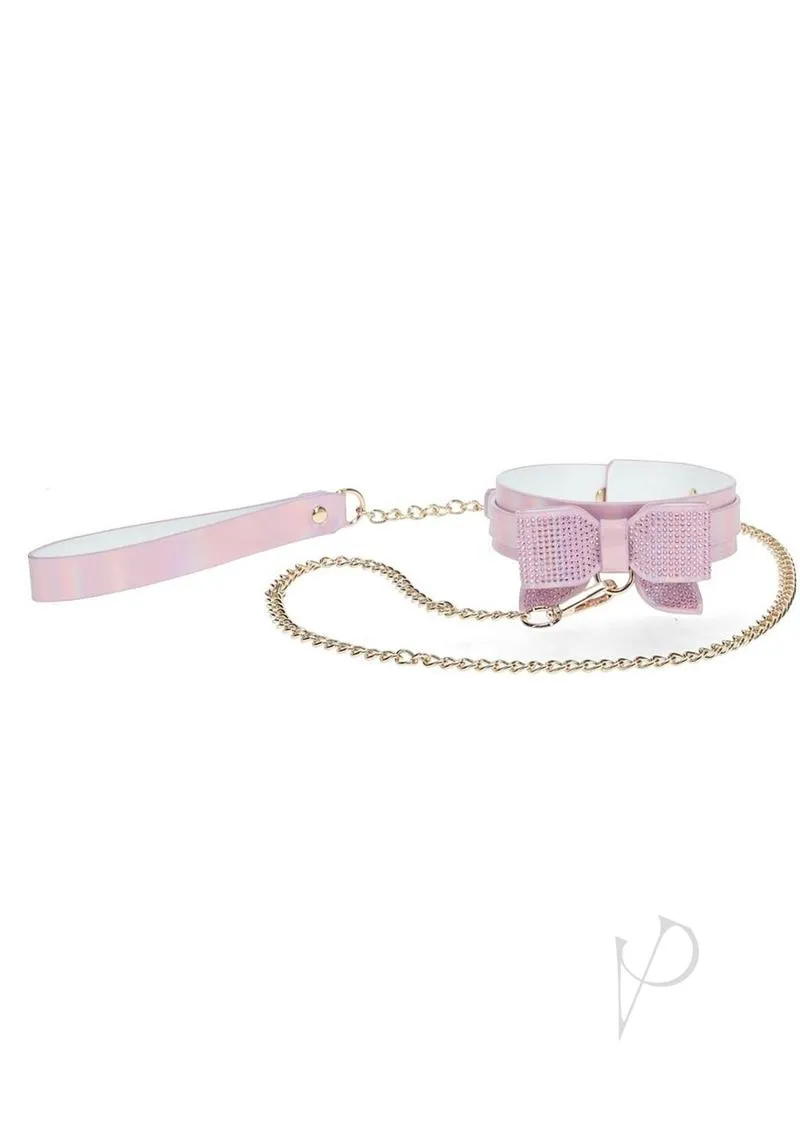 Ouch Paris Coll Collar Leash Pnk