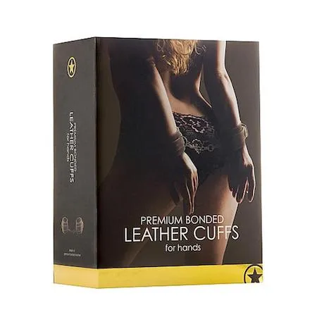 Ouch! Premium Bonded Leather Cuffs