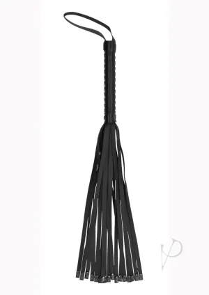 Ouch Sandb Whip With Skulls Black