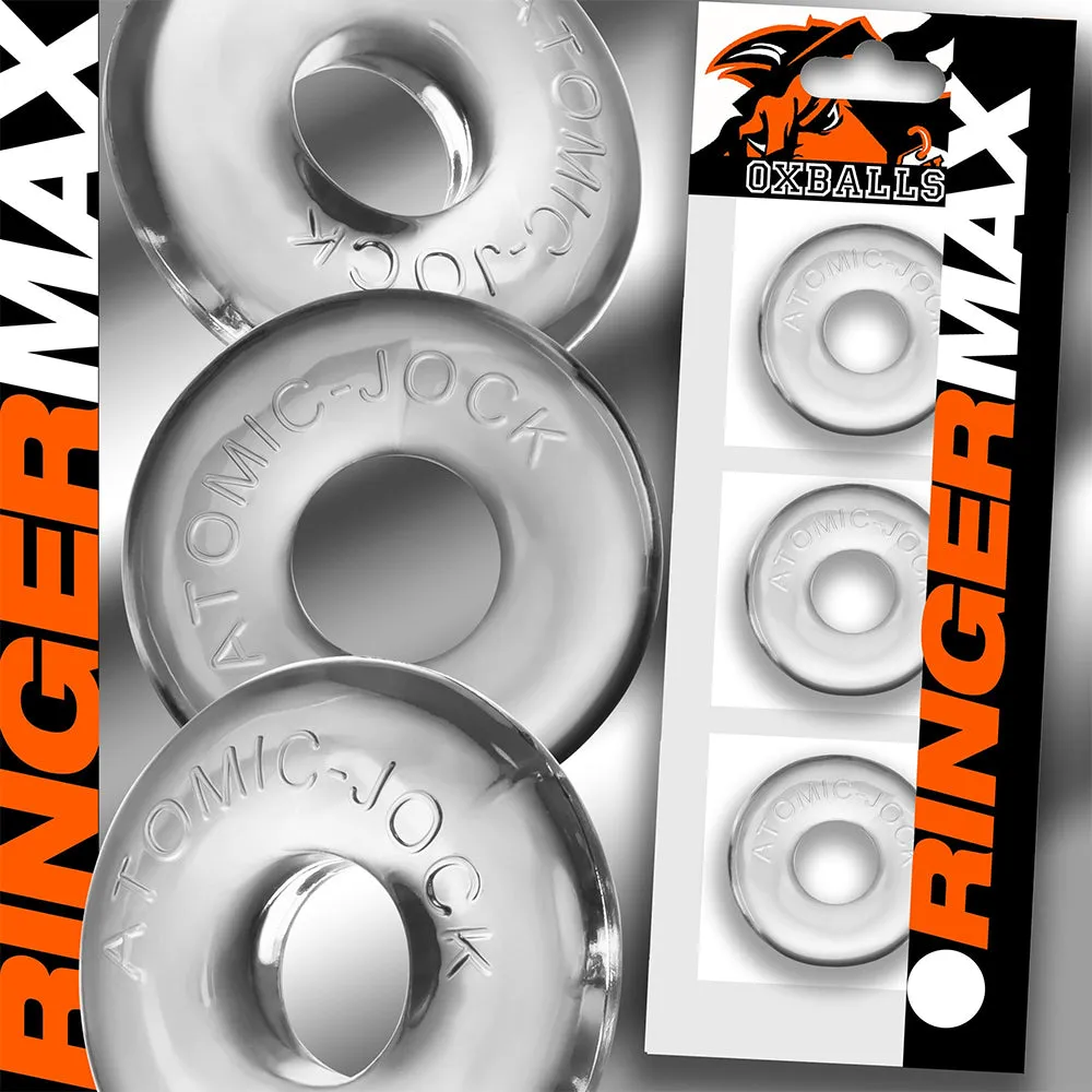OXBALLS RINGER MAX 3-pack CLEAR