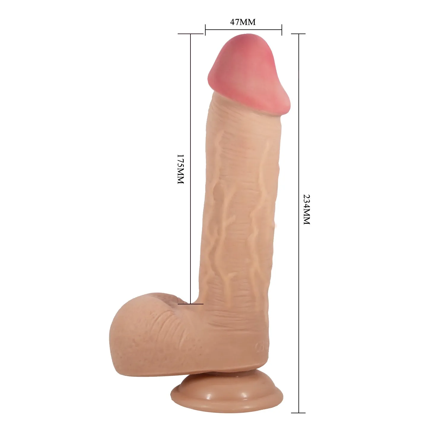 Pretty Love Sliding Skin 9.2 Realistic Dildo Suction Cup Dong Sex Toy