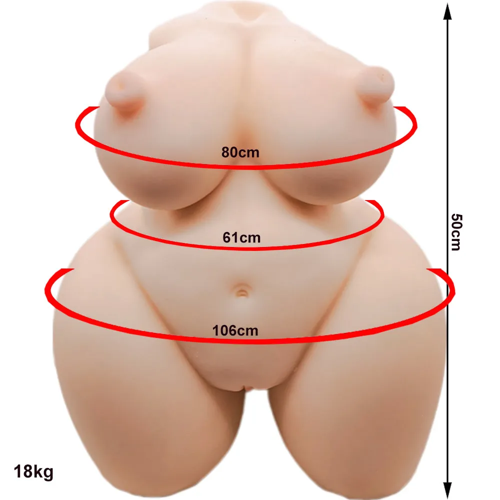 Realistic Life Size Fat Sex Doll Torso Huge Breasts Big Butt Male Masturbator