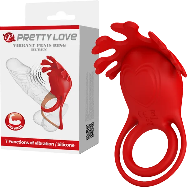 Rechargeable Vibrating Cock Ring Ruben