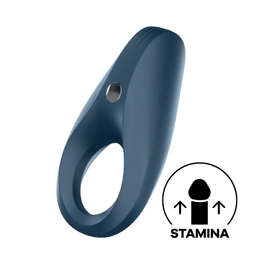 Satisfyer - Rings Plus Vibration Rechargeable Rocket Cock Ring (Dark Blue)