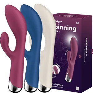 Satisfyer Spinning Rabbit 1 Rotating Rabbit Vibrator USB Female Vibe Sex Toy