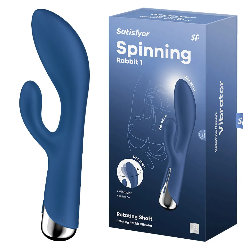 Satisfyer Spinning Rabbit 1 Rotating Rabbit Vibrator USB Female Vibe Sex Toy