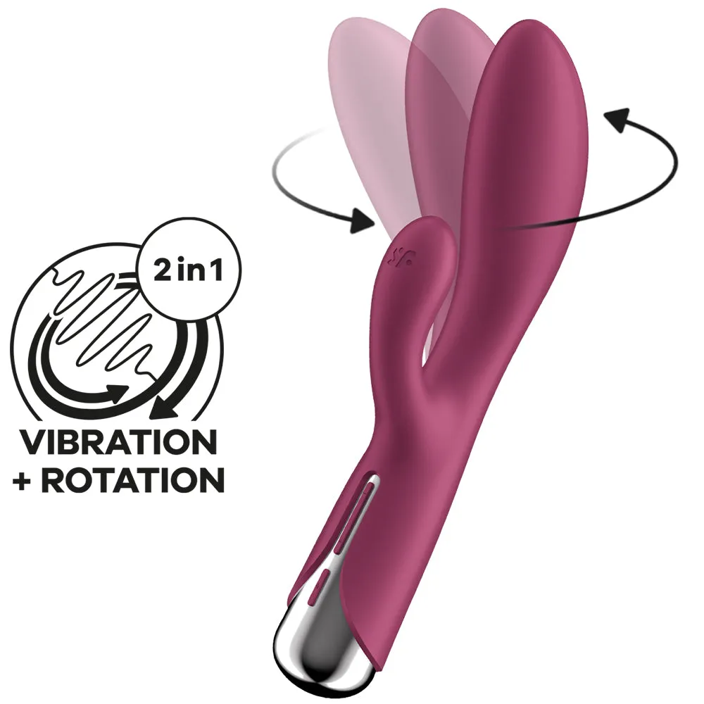 Satisfyer Spinning Rabbit 1 Rotating Rabbit Vibrator USB Female Vibe Sex Toy