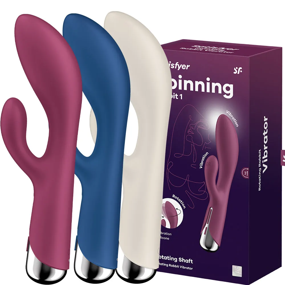 Satisfyer Spinning Rabbit 1 Rotating Rabbit Vibrator USB Female Vibe Sex Toy