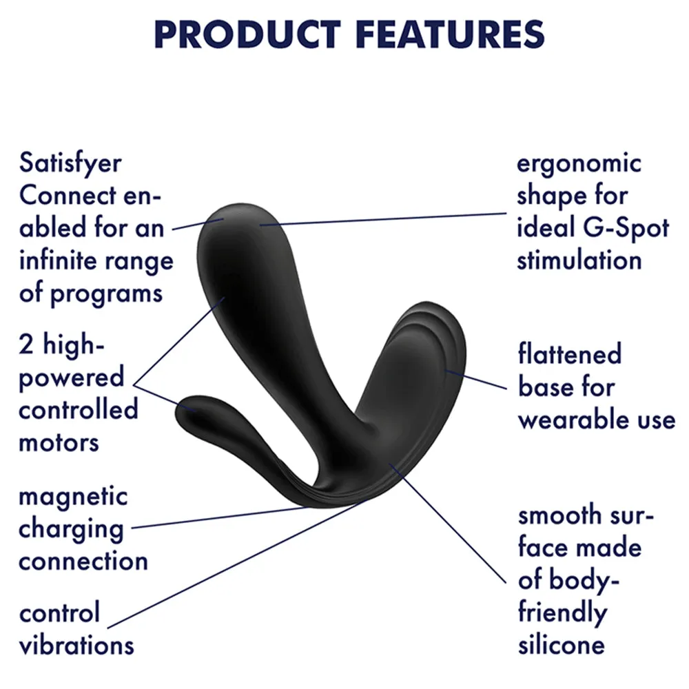 Satisfyer Top Secret  Wearable Vibrator App Control Panties Couples Toy