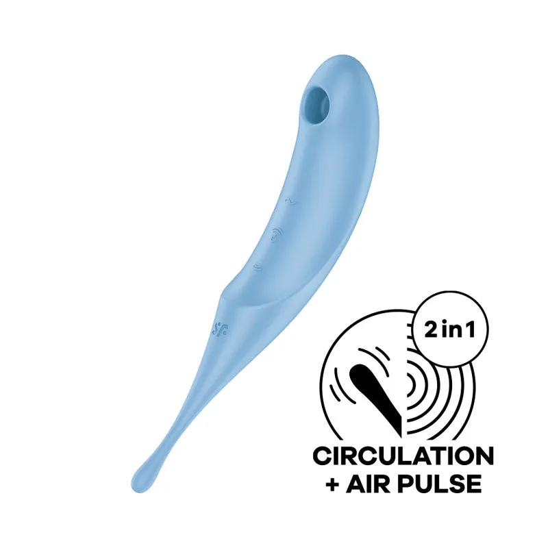 Satisfyer Twirling Pro 2-in-1 Air Pulse Clitoral Stimulator Tip Vibrator Sex Toy
