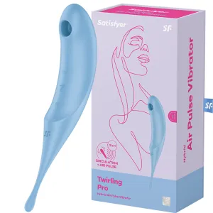 Satisfyer Twirling Pro 2-in-1 Air Pulse Clitoral Stimulator Tip Vibrator Sex Toy