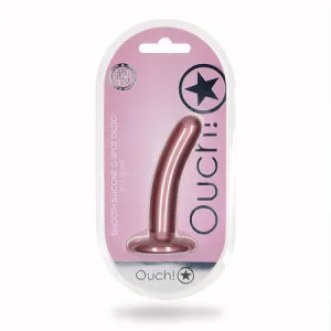 Shots Ouch 5' Smooth G-Spot Dildo - Rose Gold