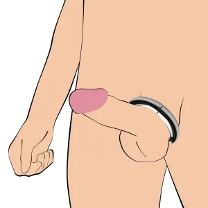 Stainless Steel Magnetic Cock Ring