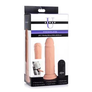 Strap U Power Player 28X Vibrating Dildo W/Rc Light