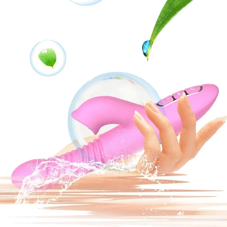Thrusting Anal Plug Toy Dibe Rotating Tongue Licking Vagina Vibrator