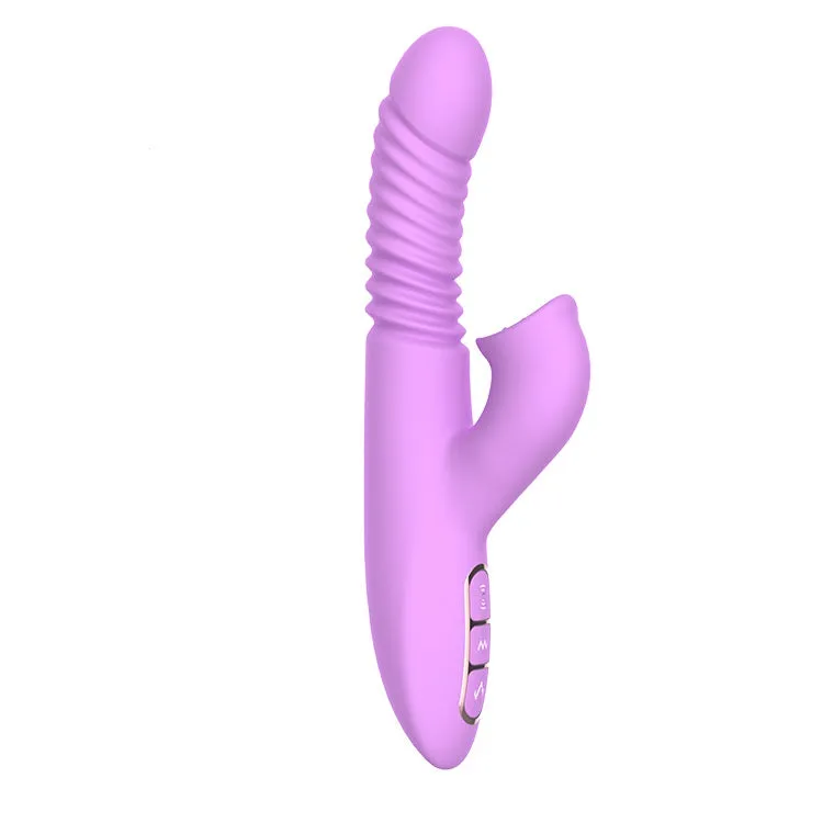 Thrusting Anal Plug Toy Dibe Rotating Tongue Licking Vagina Vibrator