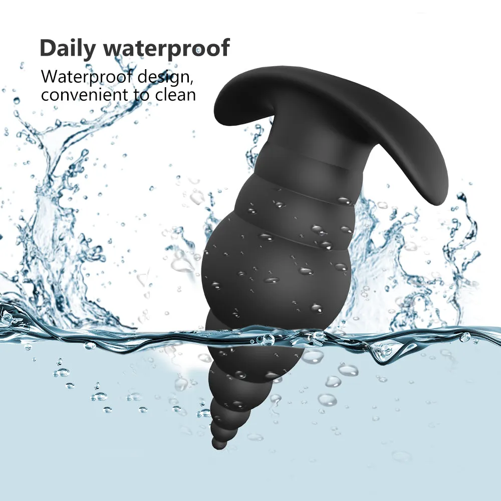 Wearable Wireless Anal Plug Beads Rotation Vibrator Prostate Massager