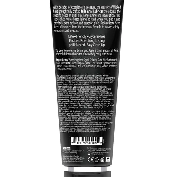 Wicked - Sensual Care Jelle Water Based Anal Lubricant