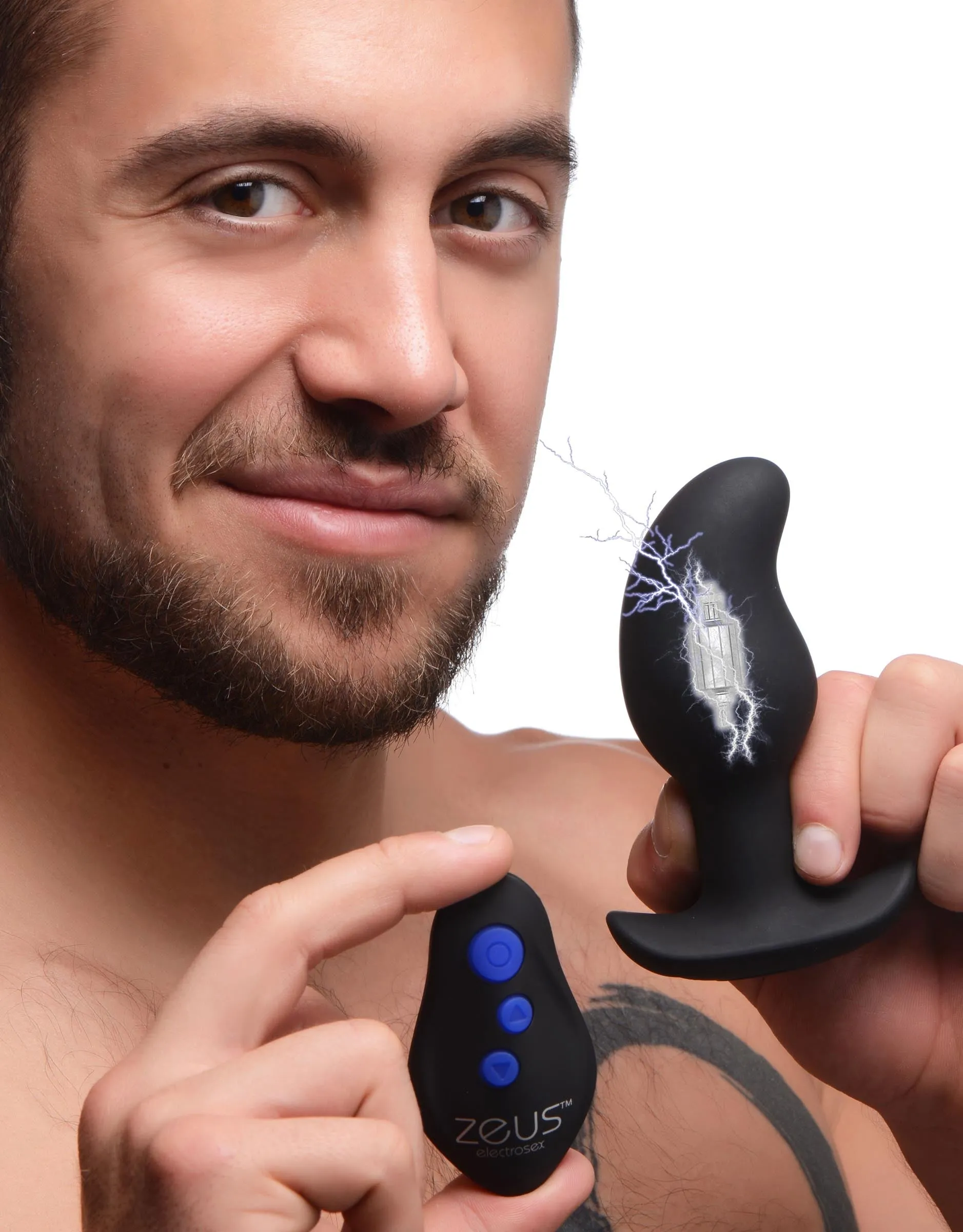Zeus Vibe and Estim Prostate Massage Black